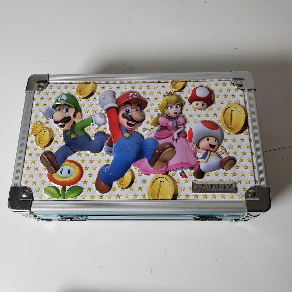 Nintendo‎ Vaultz Super Mario Bros Theme Locking Supply Box Trinket Case NO KEY